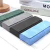 Nuevo Estuche Portátil de Alta Apariencia para Gafas de Viajero, Simple Estuche de Almacenamiento Retro de Cuero Óptico Anti-Presión, Envío Gratis O