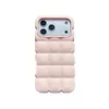 Funda de color sólido para teléfono 17promax tipo gofre de huevo, funda protectora creativa 16pro linda y elegante