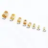 Fecho Conector de Peso Colorido Conservável Banhado a Ouro 18K Pulseira Fixa Colar Pingente Cabeça de Cobra Acessórios de Joias DIY