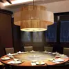 Lámpara Colgante Retro Estilo Japonés Wabi-Sabi con Estética Zen China para Salas de Té, Casas de Huéspedes, Cabinas de Restaurante, Habitaciones Privadas de Hotel y Mesas de Comedor con Focos