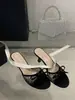 Sandalias de Malla con Tacón Fino y Alto, Nudo de Lazo, Tallas 35-40, Blanco, Negro, Borgoña, Microfibra, Estilo de Correa Única