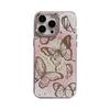 Funda para Teléfono Móvil 15Promax Mariposa Colorida 14Plus Tres en Uno Apple 13 Funda Protectora Espejo Electrochapado 12