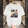 Atacado Exportador Fabricante Camiseta de Verão Simples Confortável Jovem Estampa de Urso Americano Manga Três Quartos Gola Redonda