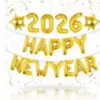 Decoración de Pancarta Dorada con Tema Negro y Dorado para Año Nuevo 2027, Fiesta de Año Nuevo, Reunión Familiar, Pancarta de Atmósfera