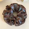 Scrunchies Oversized Estilo Coreano para Mulheres, Elásticos de Cabelo de Alta Qualidade, Faixas de Cabelo Estilo Preguiçoso, Cordas de Cabelo de Alta Elasticidade Atacado