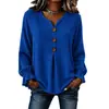 Annuo Desarrollo Propio 2026 Ropa Femenina Europea y Americana Estación Independiente de Amazon Moda Casual Botón Tejido de Gofre Otoño e Invierno Top