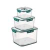 Recipiente Hermético con Temporizador Cocina Fruta y Verdura Fresco Transparente Caja de Almacenamiento Estilo Matryoshka Tres en Uno Caja de Almacenamiento Hermética con Temporizador