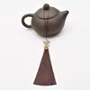 Chapéu com franjas de borla, coroa de metal, pingente de nó chinês, acessórios de joalheria, marcador de livro, acessório de cabeça, pingente para celular, borla pequena