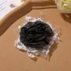 Temperamento Gentil Vintage Malla Plisada Encaje Camelia Clip Lateral DIY Goma para el Cabello Accesorio para el Cabello Adorno de Flor