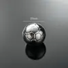 Piedras de hielo de acero inoxidable 304 con forma de balón de fútbol para enfriar whisky en verano, juego de cubitos de hielo metálicos de congelación rápida