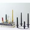Suporte para Velas de Natal para 4 Velas Suporte para Velas de Ferro Americano Layout de Atmosfera para Jantar à Luz de Velas em Casa Soquete de Vela Transfronteiriço