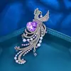 Broche de Diamantes Completos Phoenix de Gama Alta Diseño de Nicho Moda Clásica Pin Accesorio de Broche de Lujo Ligero Ropa Puede Ser Cifrado
