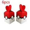 Pikachu Pocket Elf Ball - Vajilla para fiesta de cumpleaños, bandeja de papel, toalla de papel, mantel, decoración, suministros para arreglos, globo