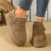 Botas de nieve para mujer, nuevo estilo de invierno 2026, calidad de exportación, tallas grandes, suela gruesa, forro de felpa, extra cálidas, botas de algodón estilo noreste, botines para mujer