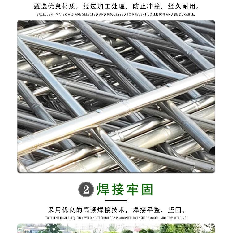 不锈钢仿竹护栏园林绿化围栏新农村建设仿真篱笆庭院花园竹节栅栏
