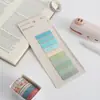 Conjunto de Notas Adesivas Coloridas Série Morandi Pet, Papel Memo Transparente Estilo Ins, Abas de Índice para Planner