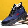 Invierno Nuevo Zapatos de Algodón de Caña Alta con Forro Polar para Hombre Cálido Estilo Coreano Moda Zapatos Casuales Deportes al Aire Libre Zapatos de Hombre con Forro Polar