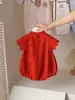 Ropa de Bebé, Monos de Verano, Bebé Niña de Un Año, Ropa Estilo Chino Dinastía Han, Ropa Fina de Verano de Manga Corta