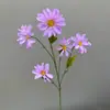 Flores de margarita artificiales para decoración del hogar, flores de cosmos artificiales para bodas, arreglos florales terminados, se pueden enviar en nombre de los clientes