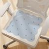 Cojín pequeño de seda de hielo fresco para oficina, cojín simple para silla de estudiante, resistente a la suciedad, antideslizante, cojín transpirable para asiento de coche