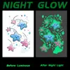 Adesivos de Tatuagem Luminous de Estrelinha Fofa Coloridos Luminous Dopamine à Prova d'Água Duradouros Fluorescentes Adesivos de Braço para Meninos e Meninas