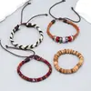 Joyería de Venta Caliente Transfronteriza Set Creativo DIY de 4 Piezas Pulsera Bohemia Cuerda de Cáñamo Simple Accesorios de Cuero Tejidos a Mano