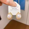Pendientes de plata con baño de oro real, aguja cuadrada, borla de perla y circonita, pendientes de lujo ligero de alta gama, fabricante de pendientes vintage