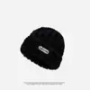 Cubrecabezas de Otoño e Invierno Protección para Orejas Sombrero Cálido de Felpa Anti-Frío para Mujeres Lindo Versátil con Cordones Bloque de Color Sombrero de Punto para Salir
