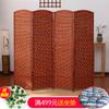Chinoiserie Ratán Jardín de Niños Pantalla Colgante Partición Plegable Pantalla de Madera Maciza Moda Hotel Sala de Estar Oficina Pared Móvil de Entrada