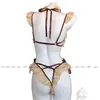 Lencería de Corbata de Moño, Uniforme Femenino de Una Pieza Bidimensional, Conjunto de Pasión Seductiva, Lencería Sexy para Coquetear