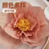 Flores de papel tridimensionales arrugadas, flores artificiales para decoraciones de boda, decoraciones de fiesta hechas a mano, flores plisadas de colores, decoraciones de boda y para la habitación nupcial
