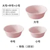 Balanza de Plástico para Lavandería Esmerilada Set de Tres Piezas para Dormitorio Bebé Pequeña Nueva Lavabo Engrosado para el Hogar Lavabo Grande