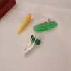 Divertidos Pasadores para el Cabello de Verduras Simuladas: Lindos Pasadores de Zanahoria, Pinzas para Flequillo Lateral y Accesorios para el Cabello