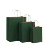 Bolsa de compras simples em papel kraft para café, chá de leite, take-away, embalagem de compras, sacola de presente, sacola de papel atacado