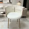 Silla de Comedor Transfronteriza, Silla Moderna de Terciopelo para Uso en Casa, Silla de Mesa de Comedor Simple y Lujosa, Cómoda para Sentarse Largo Tiempo, Silla de Maquillaje