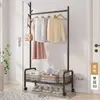 Perchero de pie para ropa, perchero doméstico para balcón, perchero interior simple, perchero móvil para dormitorio