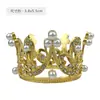 Mini Decoração de Bolo Coroa Pequena Enfeites Populares na Internet Fofa Princesa Rainha Coroa Vintage de Liga de Zinco Pérola Diamante