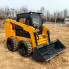 Exportado a España: Cargadora compacta de asiento, Cargadora multifuncional agrícola, Cargadora para carga y descarga de sitio de arena y grava en obra