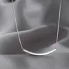 Collar de Tubo Curva de Sonrisa para Mujer, Diseño de Nicho, Lujo Ligero, Sensación de Alta Gama, Estilo Ins, Moda Cotidiana, Versátil, Cadena para Clavícula