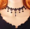 Accesorios Transfronterizos para Mujer Gargantilla Palacio Gótico Sexy Gargantilla Collar de Encaje Gargantilla Cadena para Clavícula Collar Retro