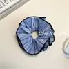 Elástico de Cabelo Listrado com Bolinha e Camada Dupla Estilo Coreano para Mulheres Moda Corda de Cabelo para Rabo de Cavalo Baixo Acessórios de Cabelo