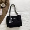 Bolsa Retro de Grande Capacidade Feminina Outono 2022 Nova Fashionável Fashionável Casual Bolsa para o Dia a Dia Bolsa Tote de Ombro/Axila