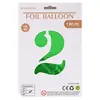 Globos de Número de 32 pulgadas Empaquetados Individualmente en OPP Decoración de Atmósfera Festiva para Fiesta de Primer Cumpleaños Letrero de Número Inflable