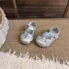 Sapatos de Couro com Bolinhas para Meninas Sapato com Laço de Cadarço Sapatinhos de Princesa para Bebê Sapatos Sociais para o Primeiro Aniversário de Bebê Sapatos para Caminhada para Crianças Pequenas