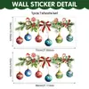 Decorações de parede de Natal transfronteiriças, incluindo sinos de Natal, guirlandas de Natal, bonecos de gengibre, bonecos de neve de desenho animado e adesivos de janela feitos de PVC