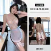Lencería sensual y sexy, lindo uniforme de sirvienta, coqueteo de deseo puro, ropa de dormir sin quitar, conjunto de tentación qqny 1459