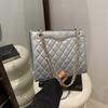 Fio de bordado rômbico all-match ins cadeia bolsa de ombro feminina 2024 início da primavera nova moda Messenger Bag tote bag feminino