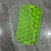 Bandeja de gelo em favo de mel com 37 células, feita de silicone de grau alimentício com tampa, evita mistura de odores, fácil de soltar o gelo, adequada para uso comercial e doméstico, fornecimento direto da fábrica