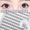 Cílios Postiços Naturais Cola-Livre Cauda de Peixe, Cachos Individuais para Pessoas Preguiçosas, Uso Diário para Iniciantes, Cílios Postiços Segmentados Realistas para um Look Natural