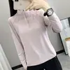 Blusa feminina de manga comprida de secagem rápida 2026 nova primavera-verão cor sólida gola alta absorção de suor esportes ao ar livre leve toque fresco